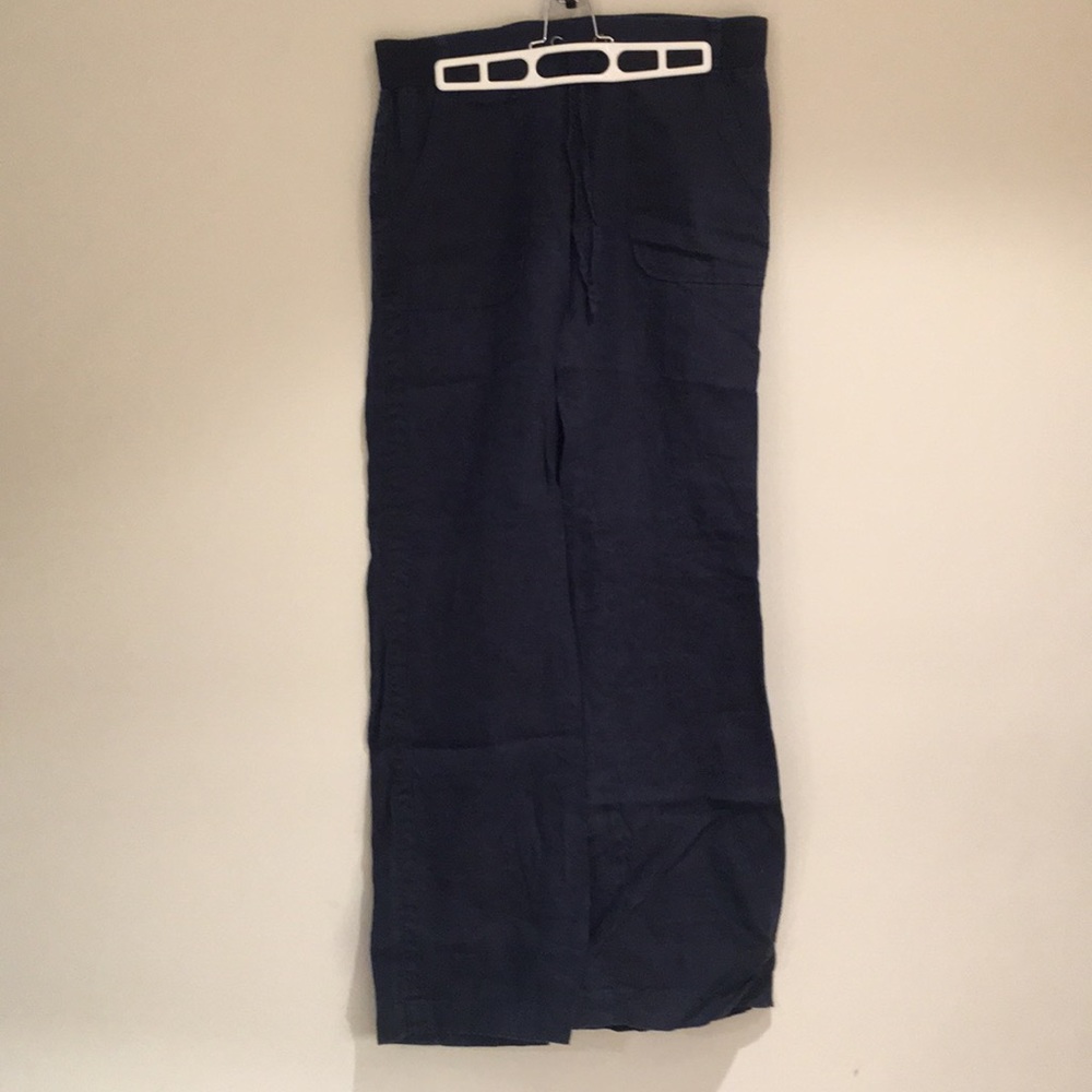Athleta Linen Cargo Pants